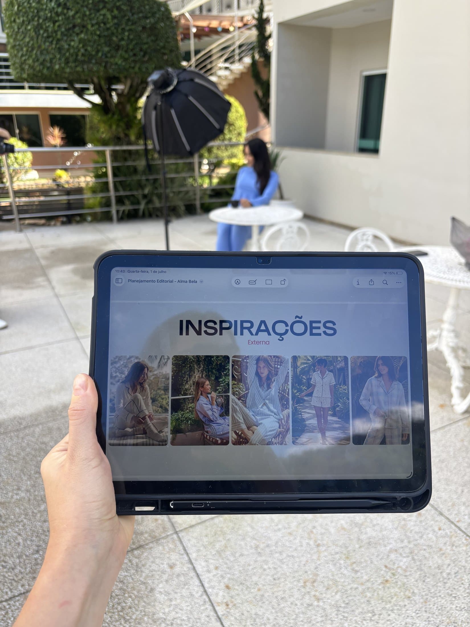 Bastidores da equipe da Boss Marketing em produção