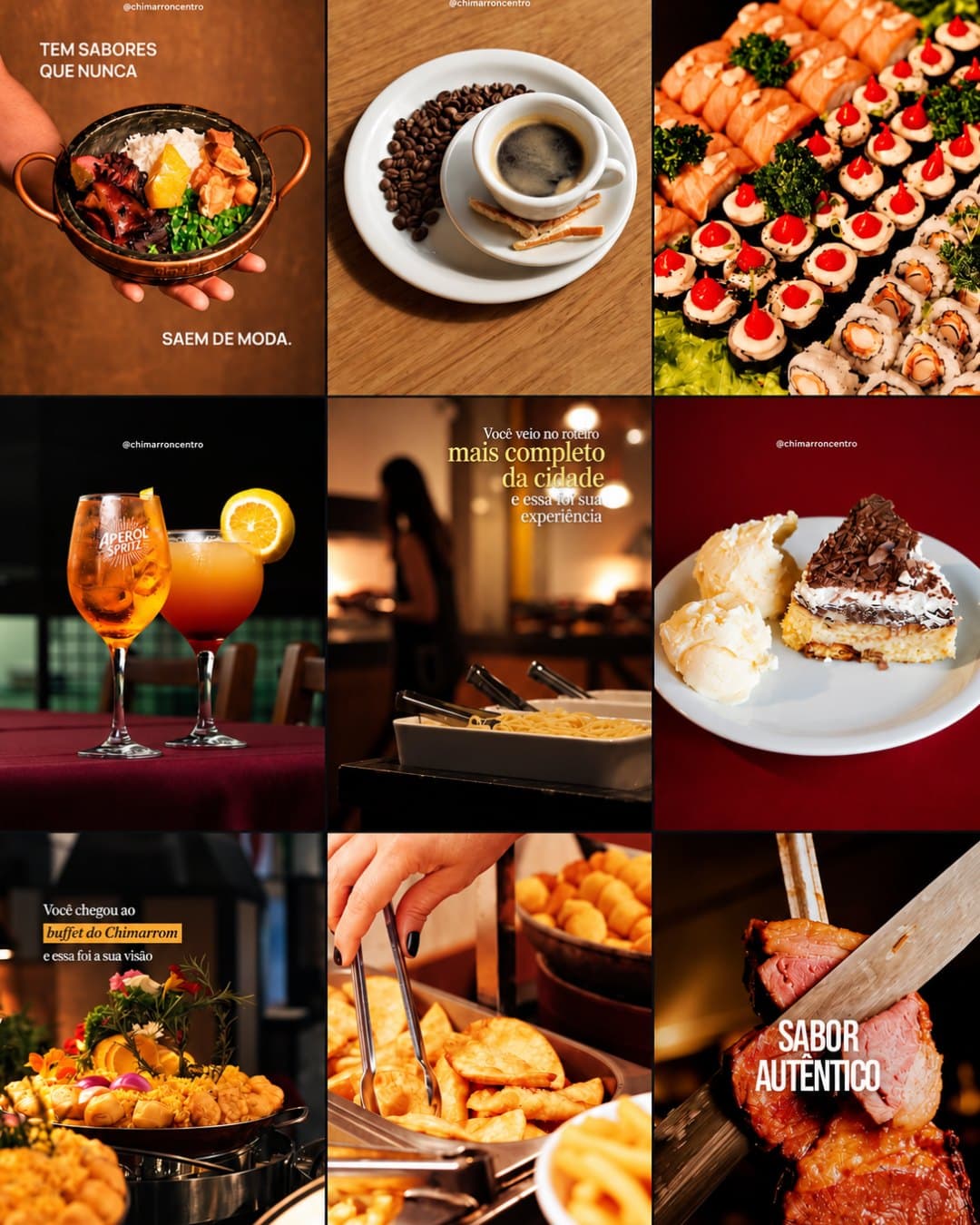 Feed do Instagram da marca Chimarron, cuidado pela Boss Marketing